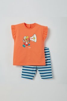 211-3-BAB-S/555 Meisjes pyjama, koraalroze