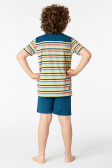 221-1-PUS-S/929 Jongens Pyjama,multicolor gestreept
