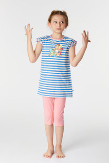 221-1-BAB-S/987 Meisjes Pyjama,multicolor gestreept