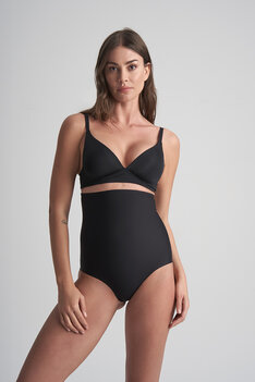 Sculpting High Waist Brief Black SCPHWB