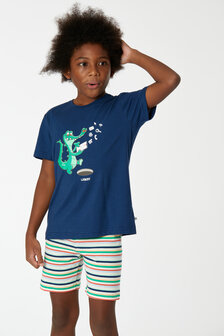 Jongens / Heren Pyjama, marine blauw 221-1-PSS-S/874 
