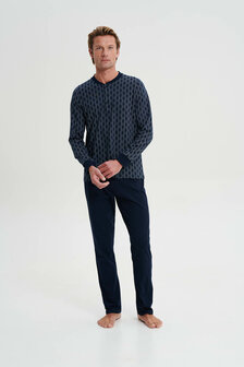Heren pyjama lang blue 19615 180