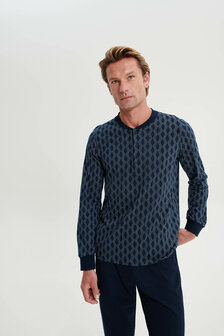 Heren pyjama lang blue 19615 180