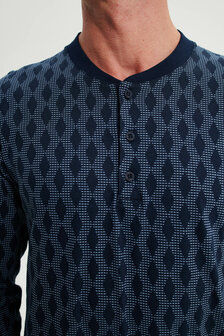 Heren pyjama lang blue 19615 180