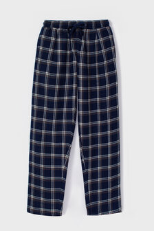 Jongens-Heren Pyjama,donkerblauw ruit 232-12-MWA-W/960