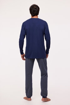 Jongens-Heren Pyjama,donkerblauw 232-12-QTR-Z/826