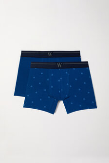 Jongens-Heren Boxer,zeilboten print+marineblauw 241-12-QLC-Z/073