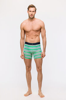 Jongens-Heren Boxer,groen-blauwe streep+blauw  241-12-QLC-Z/070 