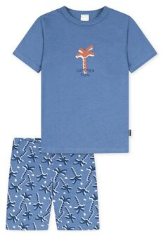 Jongens Pyjama KM Jeansblauw 181067-816