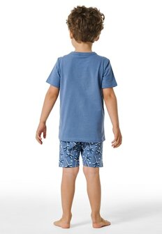 Jongens Pyjama KM Jeansblauw 181067-816