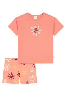 Meisjes Pyjama KM Abrikoos 182561-603