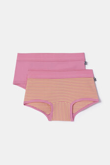 252-10-SHD-Z/015 Meisjes shorty, roze + streep