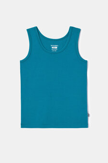 252-10-VES-Z/795 Jongens singlet, groenblauw