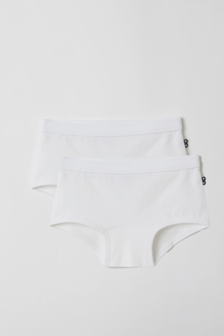 Meisjes shorty-duopack,wit 999-1-SHD-Z/100 
