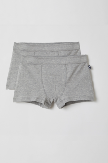Jongens  short  duopack grijs melange 999-1-CLD-Z/121