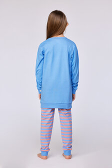 252-10-POP-S/863 Meisjes - dames pyjama blauw