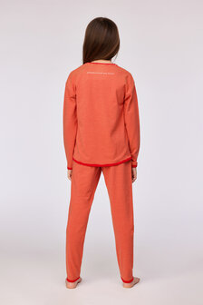 252-10-PZG-Z/935 Meisjes - dames pyjama rode streep