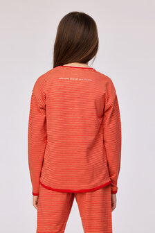 252-10-PZG-Z/935 Meisjes - dames pyjama rode streep