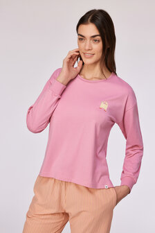252-10-YPA-Z/404 Dames pyjama roze