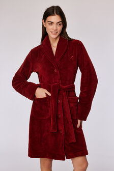 252-10-MOL-C/495 Dames kamerjas donkerrood