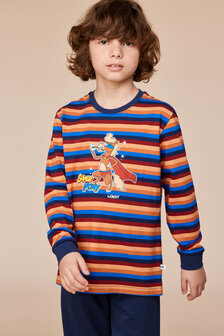 252-10-PLC-S/913 Jongens-Heren Pyjama,multicolor streep