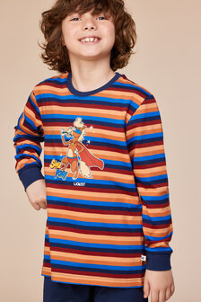 252-10-PLC-S/913 Jongens-Heren Pyjama,multicolor streep