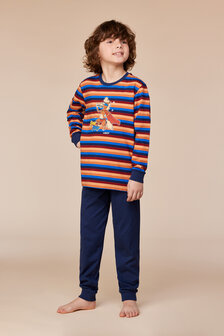 252-10-PLC-S/913 Jongens-Heren Pyjama,multicolor streep