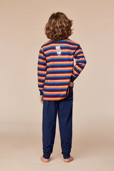 252-10-PLC-S/913 Jongens-Heren Pyjama,multicolor streep
