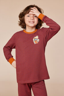 252-10-PLC-V/936  Jongens-Heren Pyjama, rode streep