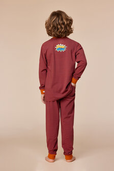 252-10-PLC-V/936  Jongens-Heren Pyjama, rode streep