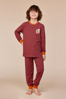 252-10-PLC-V/936  Jongens-Heren Pyjama, rode streep
