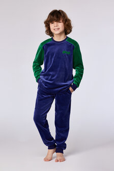 252-10-QRM-V/897 Jongens-Heren Pyjama,donkerblauw