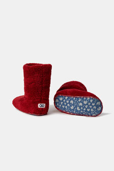 252-10-BOO-M/495 Pantoffels donkerrood