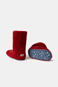 252-10-BOO-M/495 Pantoffels donkerrood