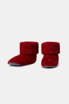 252-10-BOO-M/495 Pantoffels donkerrood