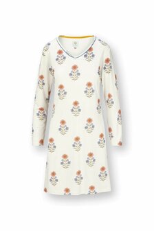 Dana Long Sleeve Nightdress Tanaka White W25-PIP51.503.501