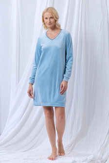 252-51-TDA-V/981 Slaapkleed,fijn streepje blauw