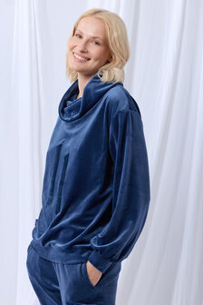 252-51-TPF-V/831 Dames huispak,donkerblauw