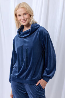 252-51-TPF-V/831 Dames huispak,donkerblauw