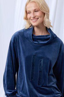 252-51-TPF-V/831 Dames huispak,donkerblauw