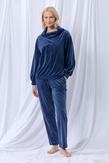 252-51-TPF-V/831 Dames huispak,donkerblauw