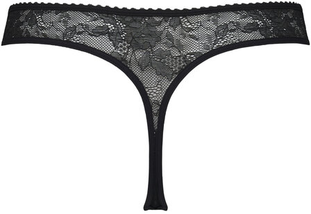 Peekaboo Black and sand thong 4cm 37473