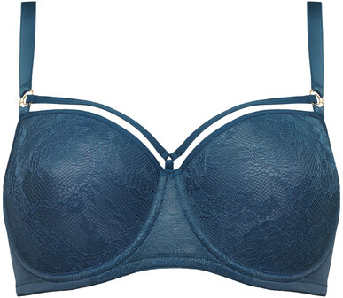 Space Odyssey balcony padded bra teal lace 374501