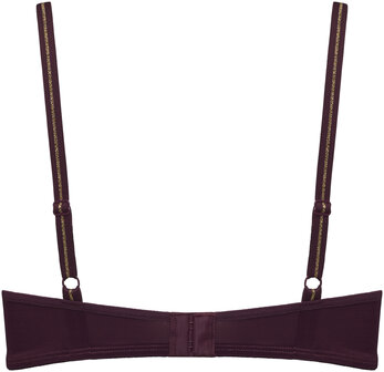 Dame De Paris balcony padded bra aubergine whisper 37400