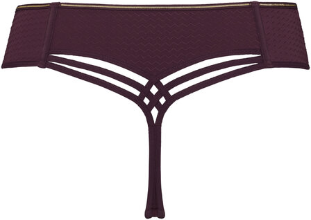 Dame De Paris thong aubergine whisper 37402