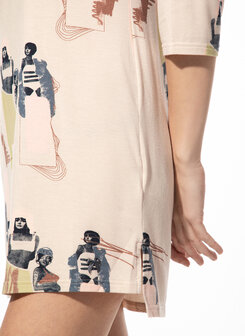 Sleepshirt 3/4 pink whisper 621972 38239