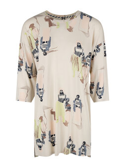 Sleepshirt 3/4 pink whisper 621972 38239