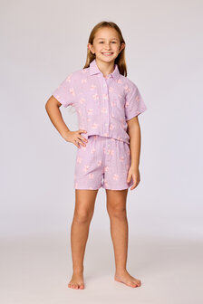 261-10-WPM-W/927 Meisjes Pyjama, lila vlinder print