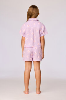 261-10-WPM-W/927 Meisjes Pyjama, lila vlinder print