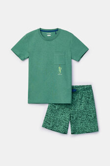 261-10-QRS-Z/742 Jongens-Heren Pyjama, groen